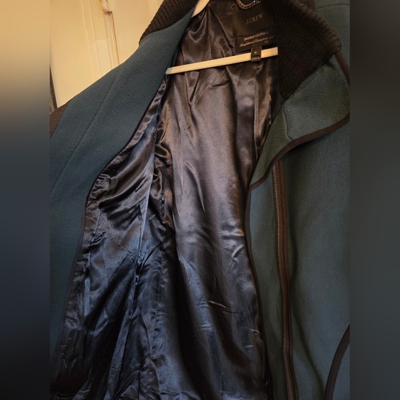J. Crew Women's Double Cloth Blue/Green Jacket With Deep Pockets - Picture 4 of 5